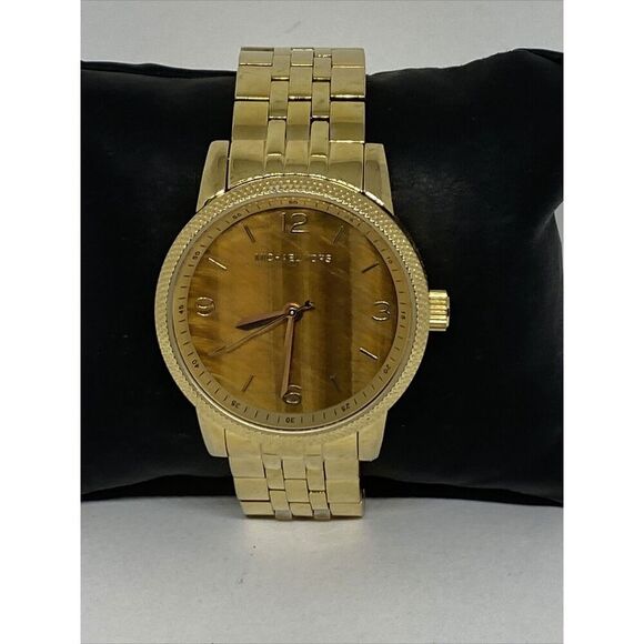 Michael Kors MK5099 Women's Gold Stainless Steel Analog Dial Quartz Watch WO500 - Picture 1 of 12